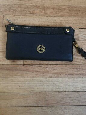 Roots Grey Wallet -  Card Organizer Zip Pockets